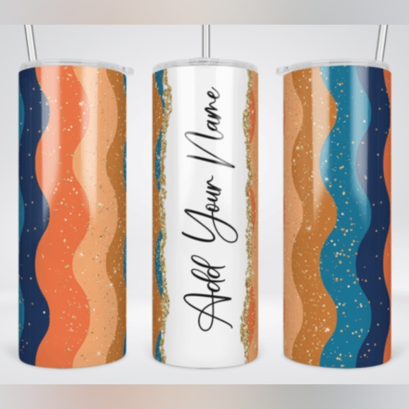 20 oz Decorative Retro Stainless Steel Tumbler - Picture 1 of 2